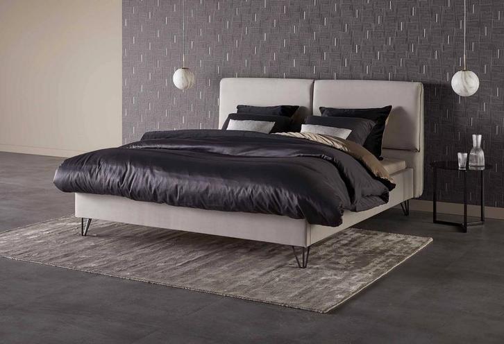 Snel leverbaar: Gestoffeerd Bedframe  Night Stockholm |, Huis en Inrichting, Slaapkamer | Bedden, Nieuw, Verzenden