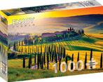 Tuscany Sunset Puzzel (1000 stukjes) | Enjoy Puzzle -, Hobby en Vrije tijd, Denksport en Puzzels, Nieuw, Verzenden