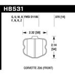 Hawk 06-10 Chevy Corvette (OEM Pad Design) Front Ceramic, Auto-onderdelen, Ophalen of Verzenden, Nieuw
