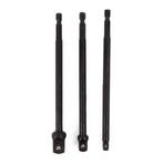 Benson Boormachine verloopset - 3 adapters - 1/4, 3/8,..., Ophalen of Verzenden, Nieuw