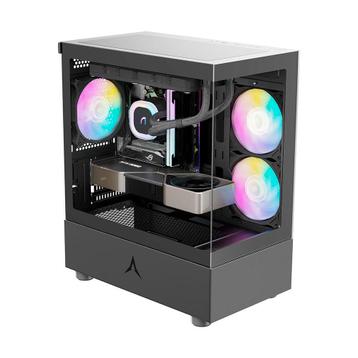 PC behuizing - gamer case - U20M BLACK - Tempered glass -... beschikbaar voor biedingen