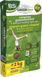 BSI GAZON GREEN TIME 2-IN-1 10 KG (GAZONMEST, PLANT & ZORG), Nieuw, Ophalen of Verzenden