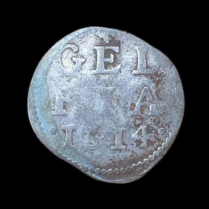 Nederland, Gelderland dubbele stuiver of 2 stuiver. 1614, Postzegels en Munten, Munten | Nederland