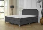 ACTIE! Boxspring Athene 160 200 Antraciet, Huis en Inrichting, Verzenden, 200 cm, 160 cm, Nieuw