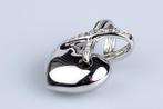 Hanger - 18 karaat Witgoud - 0.20ct. tw. Diamant, Sieraden, Tassen en Uiterlijk, Antieke sieraden