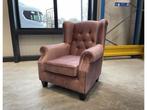 Veiling - Fauteuil Monarch - velvet - oud roze, Huis en Inrichting, Fauteuils, Nieuw