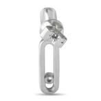 Oorbellen - 14 karaat Witgoud, 14K witgouden en 0,50 ct, Nieuw