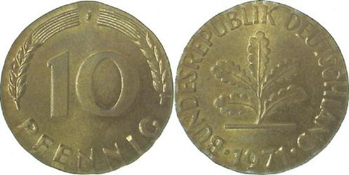 Brd 10 Pfennig 1971j a 5 Pfennig Rohling 3,0g, Postzegels en Munten, Munten | Europa | Niet-Euromunten, Verzenden