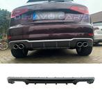 S3 Look Diffuser Platinum grijs voor Audi A3 8V Sportback, Nieuw, Achter, Bumper, Audi