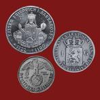 Nederland, Duitsland. Lot of 3 silver coins Argento - 1