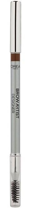 L'OREAL BROW ARTIST DESIGNER 303 DEEP BROWN WENKBRAUWPOTLO.., Nieuw, Verzenden