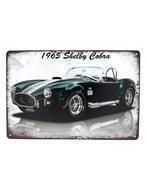 Metalen Wandbord - Shelby Cobra 1965 - Auto, Ophalen of Verzenden, Nieuw