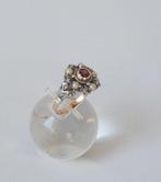 Ring - 19.2 kt. Roségoud, Zilver - 0.18ct. tw. Granaat, Sieraden, Tassen en Uiterlijk, Ringen, Nieuw