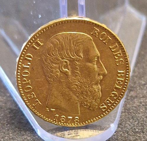 België. Leopold II. 20 Francs 1878, Postzegels en Munten, Munten | Nederland