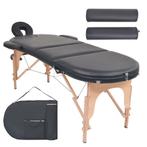 vidaXL Massagetafel inklapbaar 4 cm dik met 2 bolsters ovaal, Sport en Fitness, Massageproducten, Verzenden, Nieuw