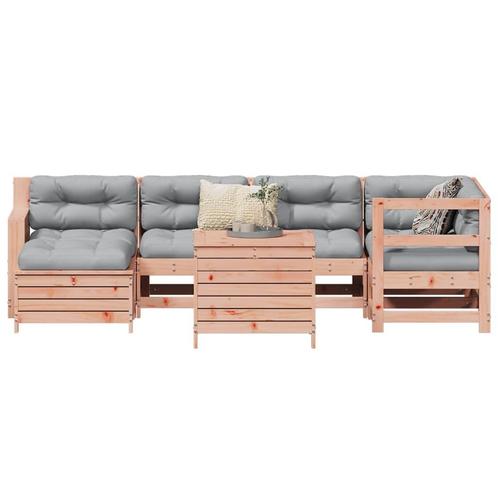 vidaXL 7-delige Loungeset massief douglas vurenhout, Tuin en Terras, Tuinsets en Loungesets, Loungeset, Nieuw, Verzenden