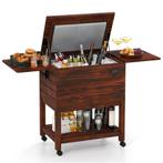 LIVSK Outdoor Koelbox - Verrijdbaar 51 L met Uitklapbare Pla, Caravans en Kamperen, Koelboxen, Verzenden, Nieuw