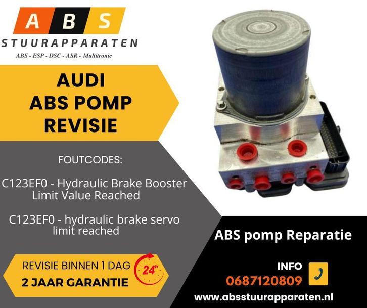 Audi C123EF0 Hydraulic Brake Booster Limit Value Reached, Auto-onderdelen, Remmen en Aandrijving, Gereviseerd, 12 maanden garantie