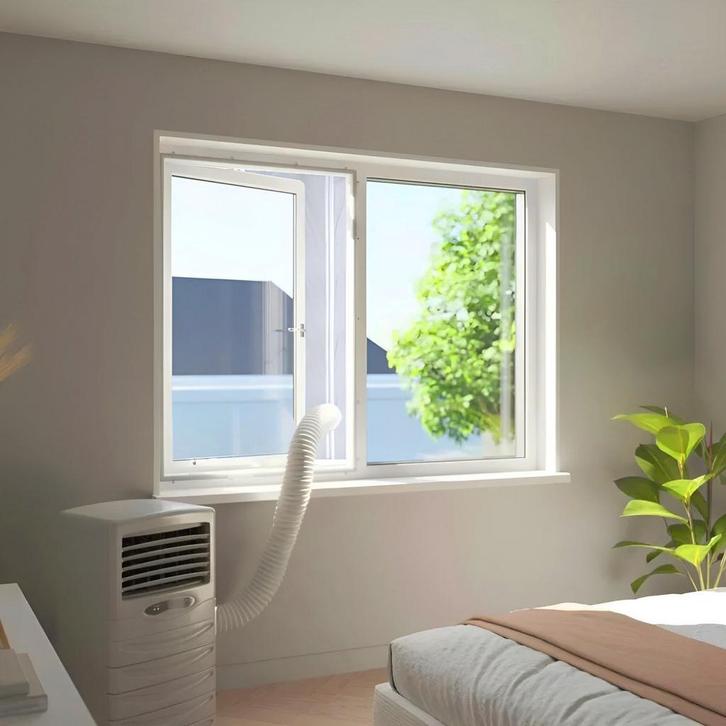 Exclusive by TW Raamafdichtingskit mobiele airco - Airco, Witgoed en Apparatuur, Luchtbehandelingsapparatuur, Zo goed als nieuw