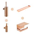 Toilet accessoires set Copper design met beugel en, Verzenden, Nieuw