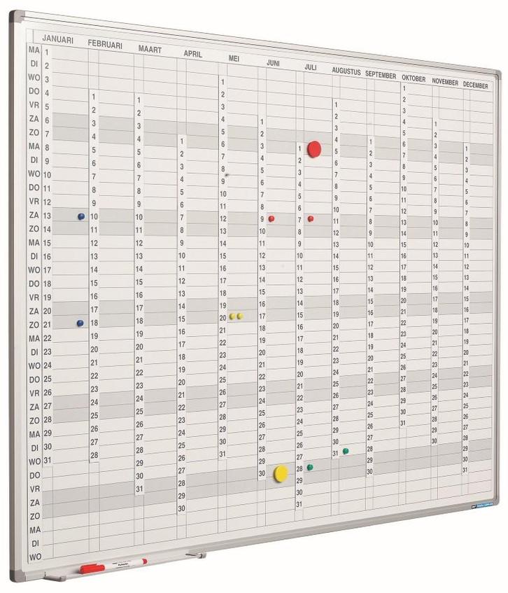 Jaarplanner verticaal incl. maand-/dag-/cijferstroken -, Huis en Inrichting, Woonaccessoires | Wanddecoraties, Ophalen of Verzenden