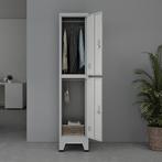 [en.casa] Lockerkast Joroinen 180x38x45 cm staal met 2 deure, Verzenden, Nieuw