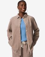 HEMA Damesblouse Lena corduroy beige, Kleding | Dames, Verzenden, Nieuw