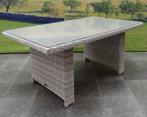 San Marino lounge-diningtafel 146x84,5xH66,5 cm wit grijs, Tuin en Terras, Ophalen of Verzenden, Nieuw, Wicker