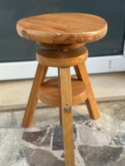 Kruk - Beuken - laboratoriumkrukje, Antiek en Kunst, Curiosa en Brocante