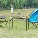 Tuintafel Adelfia klaptafel verstelbaar 120x60x54/74/90 cm z, Caravans en Kamperen, Verzenden, Nieuw