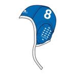 Turbo Waterpolo cap (size m/l) Professional blauw nummer 15, Watersport en Boten, Waterpolo, Verzenden, Nieuw