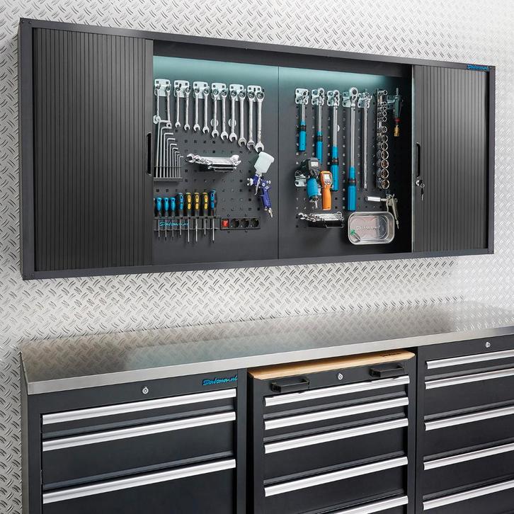 Datona Afsluitbare gereedschapskast met gatenbord - Datona -, Doe-het-zelf en Verbouw, Werkbanken, Nieuw, Ophalen of Verzenden