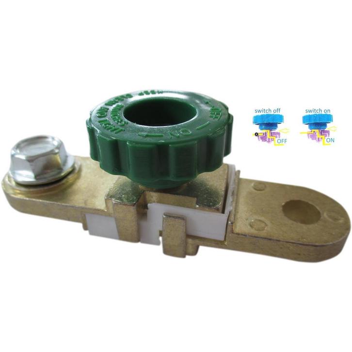 Dragon-Tools accupoolklem massaschakelaar - metaal - afko..., Auto-onderdelen, Accu's en Toebehoren, Nieuw, Ophalen of Verzenden