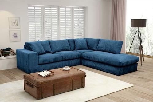 Hoekbank Lelystad - hoekbanken - Blauw, Huis en Inrichting, Banken | Sofa's en Chaises Longues, Nieuw, Stof