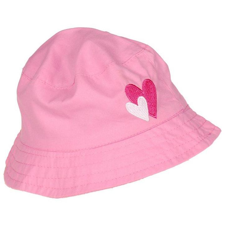 Zonnehoedje Roze met Roze en Witte Hartjes-46cm NIEUW, Kinderen en Baby's, Babykleding | Petten en Hoeden, Meisje, Nieuw, Ophalen of Verzenden
