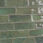 Wandtegels handvorm 6,5x20 cm mos groen glans, Nieuw, Verzenden