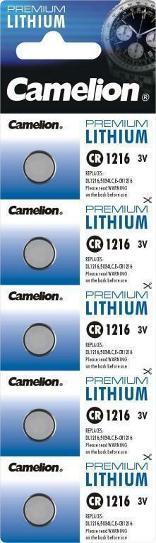 Lithium knoopcel CR1216 (5 stuks), Audio, Tv en Foto, Accu's en Batterijen, Verzenden