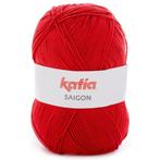 Katia Saigon - 04 rood - Acryl Garen, Hobby en Vrije tijd, Breien en Haken, Ophalen of Verzenden, Nieuw