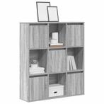 vidaXL Boekenkast 89x24x101,5 cm bewerkt hout grijs sonoma, Verzenden, Nieuw, Overige houtsoorten