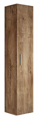 Badkamerkast Pluto 30 x 30 x 150 cm Bruin eiken Kolomkast, Verzenden, Nieuw, (Half)hoge kast