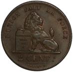 België. Leopold I. 2 Centimes 1836 - overstruck on Dutch 1, Postzegels en Munten, Munten | Nederland