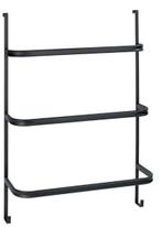 WENKO Handdoekhouder Irpinia 78x55cm Staal Zwart -, Nieuw