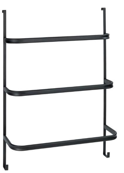WENKO Handdoekhouder Irpinia 78x55cm Staal Zwart -, Huis en Inrichting, Keuken | Keukenbenodigdheden