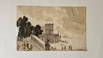 Franse school (XVII) - Paysage classique animé dans le goût, Antiek en Kunst
