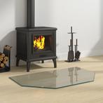 vidaXL Glasplaat openhaard zeshoekig 80x50 cm, Doe-het-zelf en Verbouw, Glas en Ramen, Verzenden, Nieuw