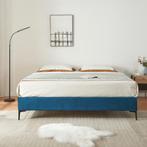 Tweepersoonsbed Lilla met bedbodem 180x200 cm blauw [en.casa, Huis en Inrichting, Verzenden, Nieuw