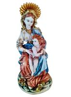 Diego Poloniato - Beeld, Madonna met kind - 46 cm -