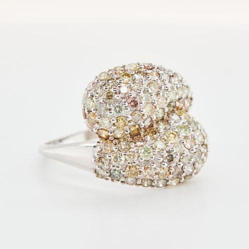Zonder Minimumprijs - Ring 14 kt. - 1.82ct. tw. Diamant, Sieraden, Tassen en Uiterlijk, Ringen