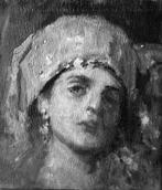 Italiaanse school (XX) - Ritratto di donna, Antiek en Kunst