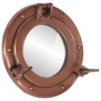 vidaXL Wandspiegel patrijspoort Ø23 cm aluminium en glas, Huis en Inrichting, Verzenden, Nieuw